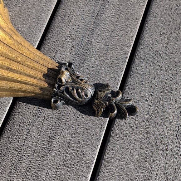 Vintage Ornate Antique Gold Burwood Products Wall Pocket MCM Hollywood Regency - Picture 3 of 8